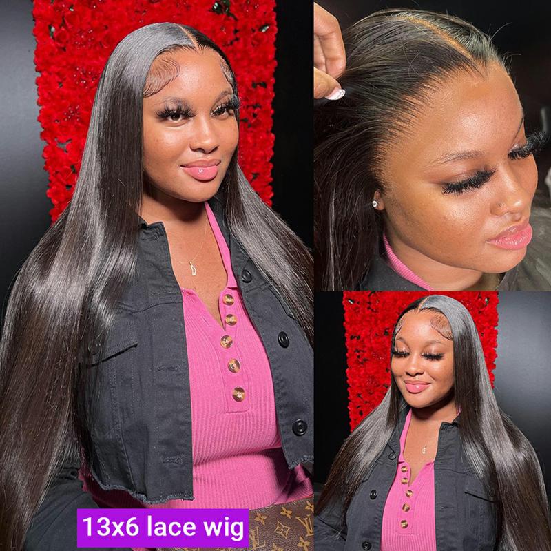 Natural Black Straight Lace Front Human Hair