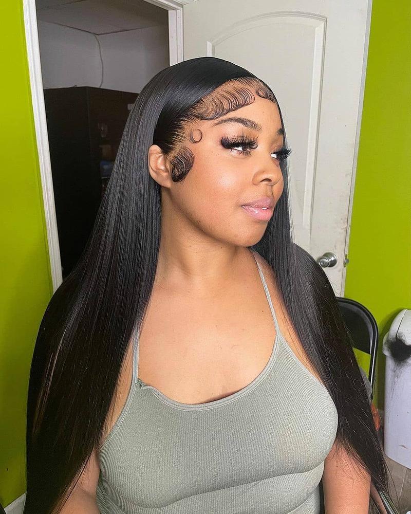 Natural Black Straight Lace Front Human Hair