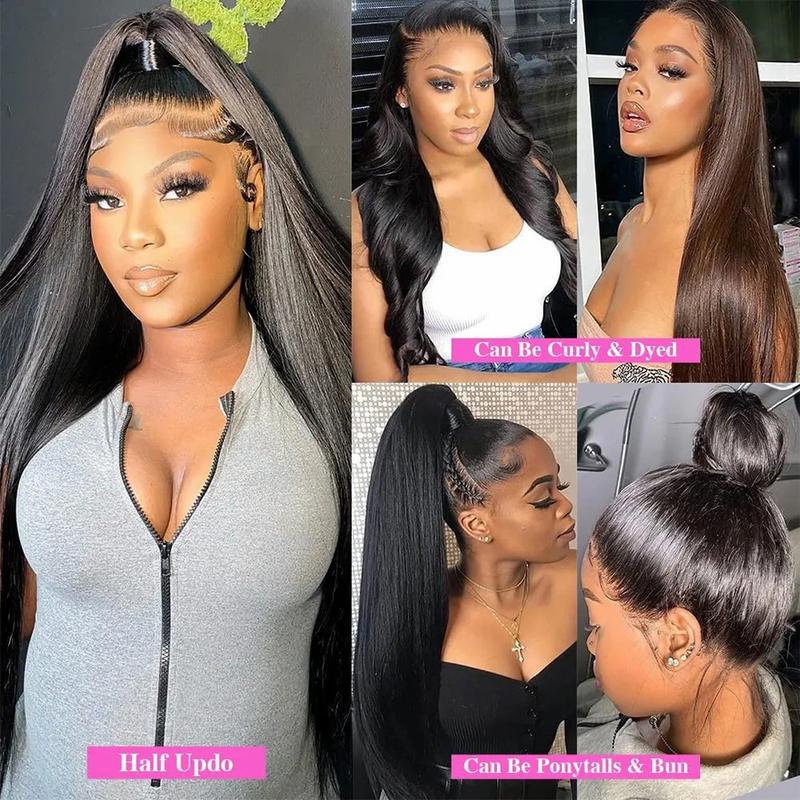 Natural Black Straight Lace Front Human Hair