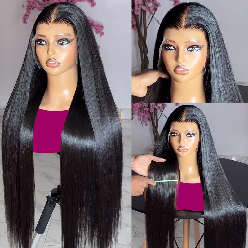 Natural Black Straight Lace Front Human Hair