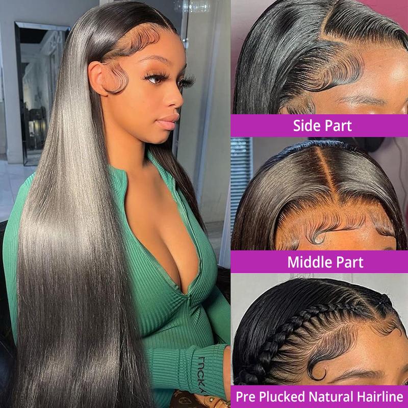 Natural Black Straight Lace Front Human Hair