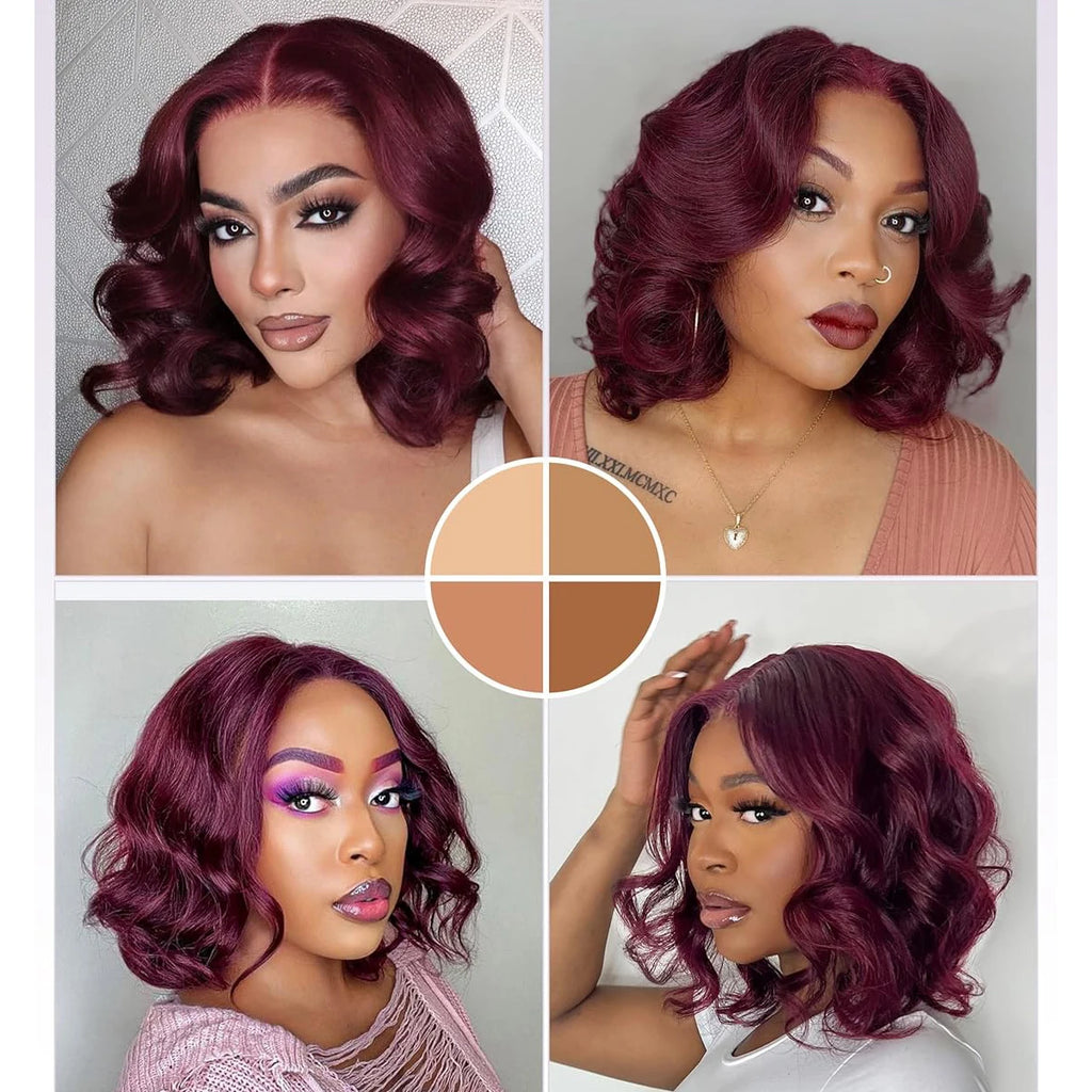 Burgundy Red 99J Short Bob