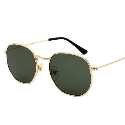 Men Sunglases Hexagon Sun glasses