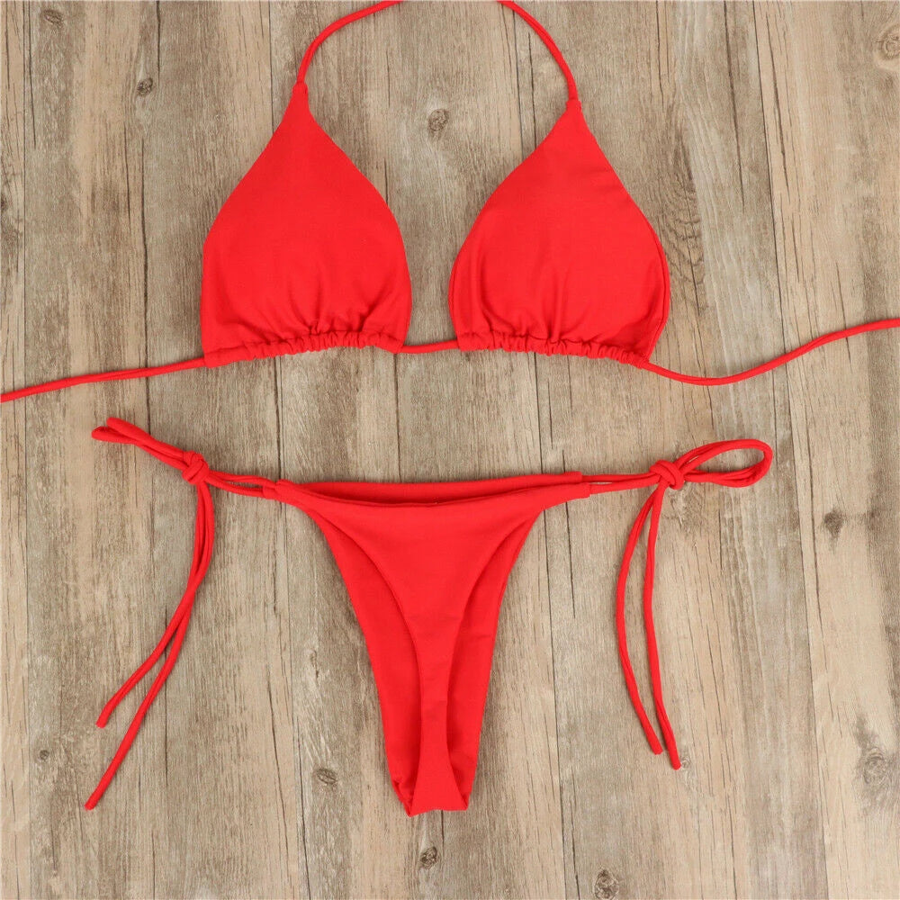 Pink Swimsuit Bikini Women