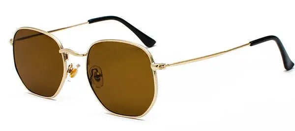Men Sunglases Hexagon Sun glasses