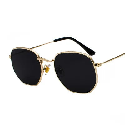 Men Sunglases Hexagon Sun glasses