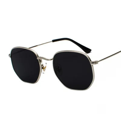 Men Sunglases Hexagon Sun glasses