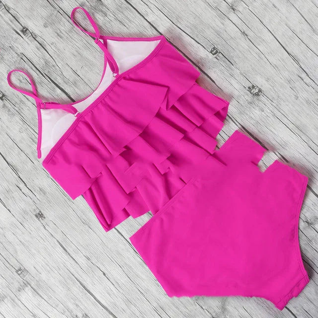 Swimwear Ruffles Women Suits