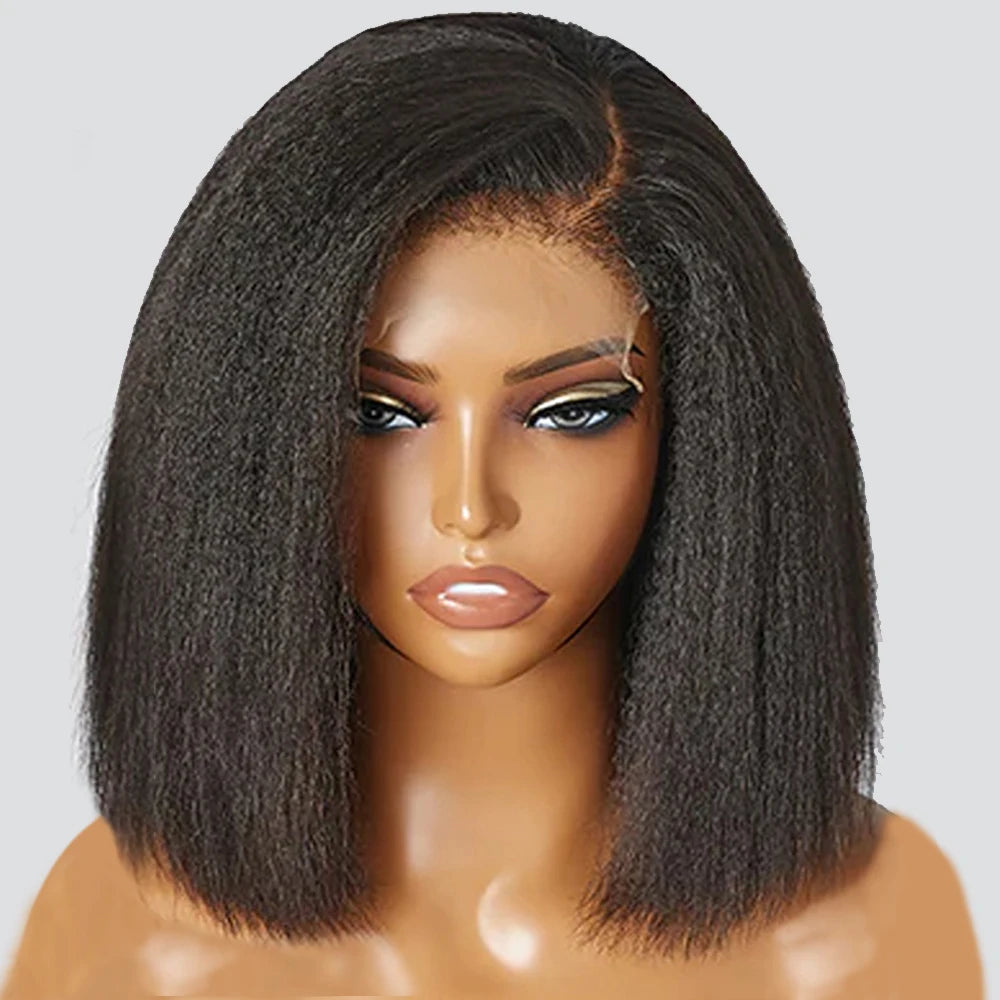 16A Kinky Straight Lace Front Human Hair