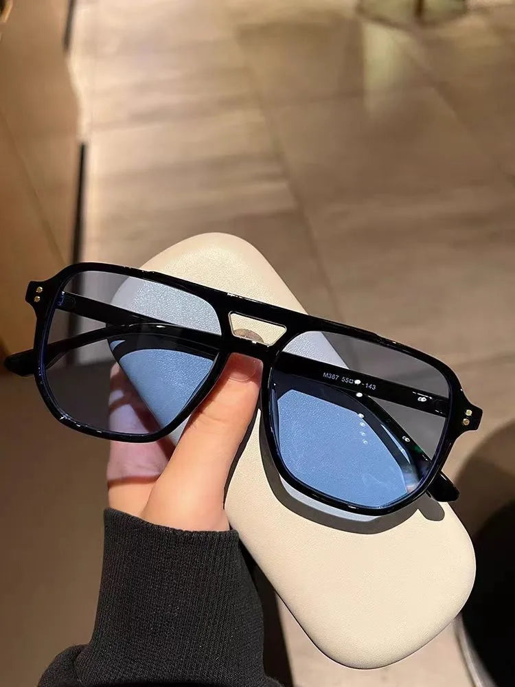 Vintage Men Women Big Sunglasses