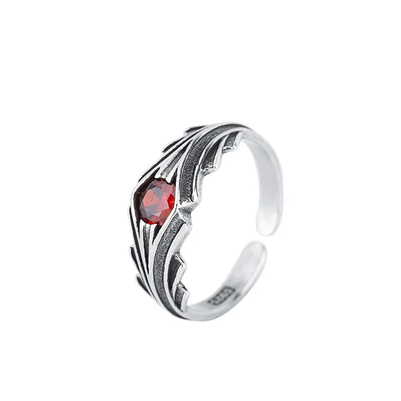 925 Sterling Silver Red