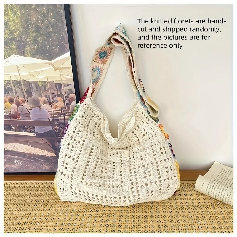 Women Handbag Fashionable Knitted Bags