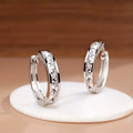 Huitan Hoop Earrings with Princess