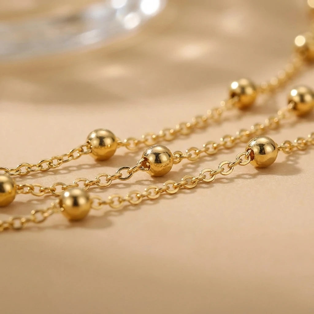 Multilayer Beads Chain Waist