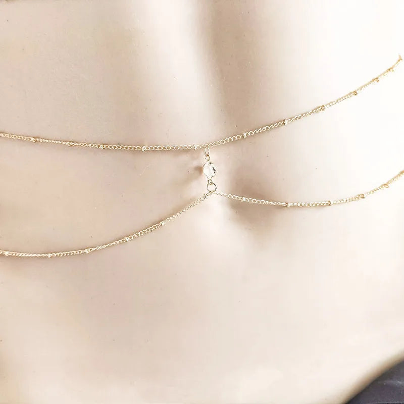 Fashion Simple Double Layer Bead Chain