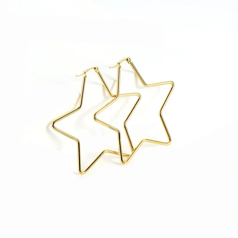 Earrings Hinged Gold Earrings
