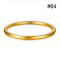Women Bracelet in Elegant Gold Round Minimalist Design Perfect for Classic Fashion
