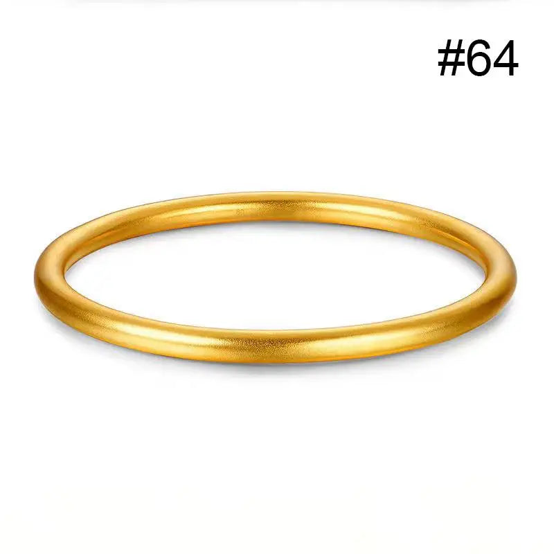 Women Bracelet in Elegant Gold Round Minimalist Design Perfect for Classic Fashion
