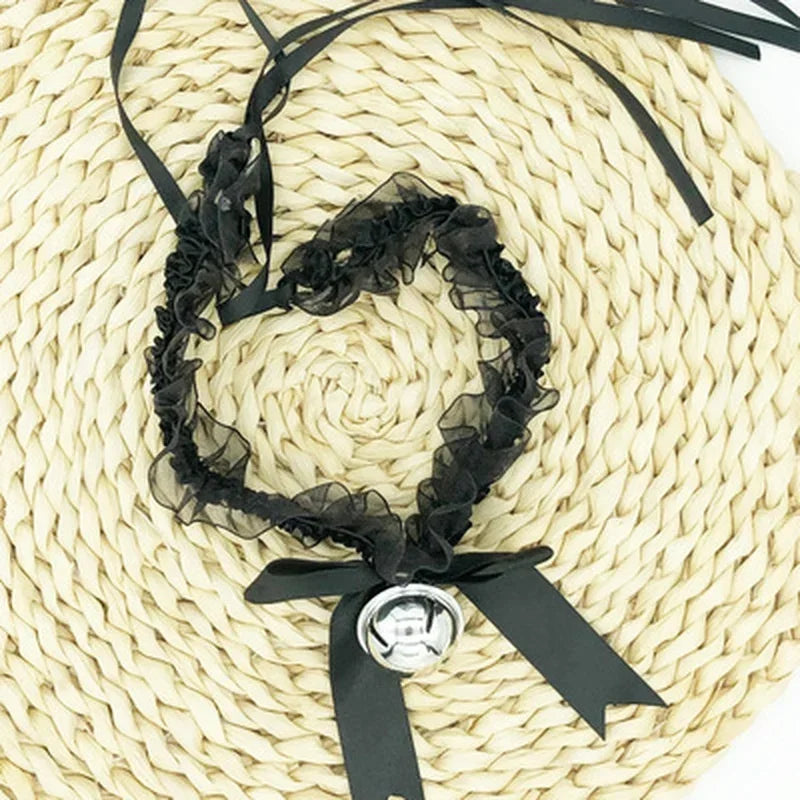 Lace Aesthetic Necklace Bow