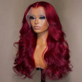Burgundy 99J 13x6 HD Transparent Lace Front