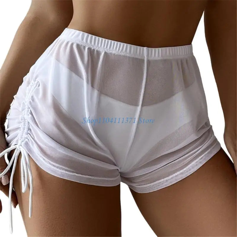 Womens Swim Shorts Solid Color