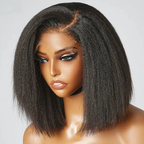 16A Kinky Straight Lace Front Human Hair