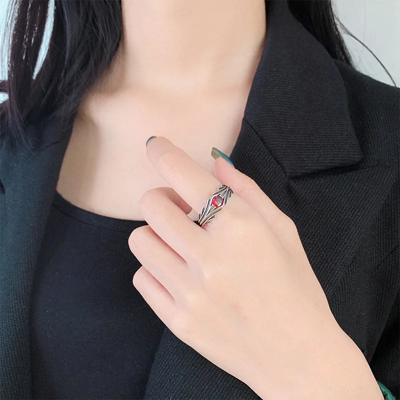 925 Sterling Silver Red