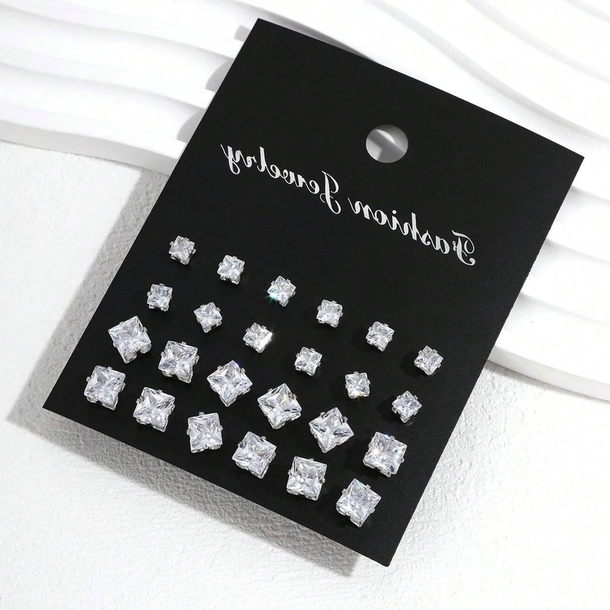 12 Pairs Of Luxurious, Simple, Shiny,