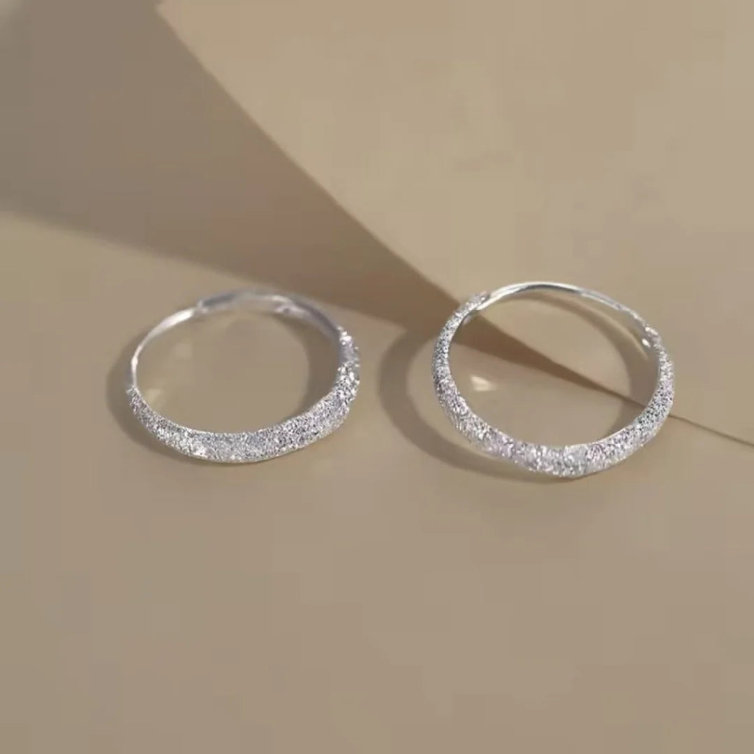 Retro shiny women's earrings