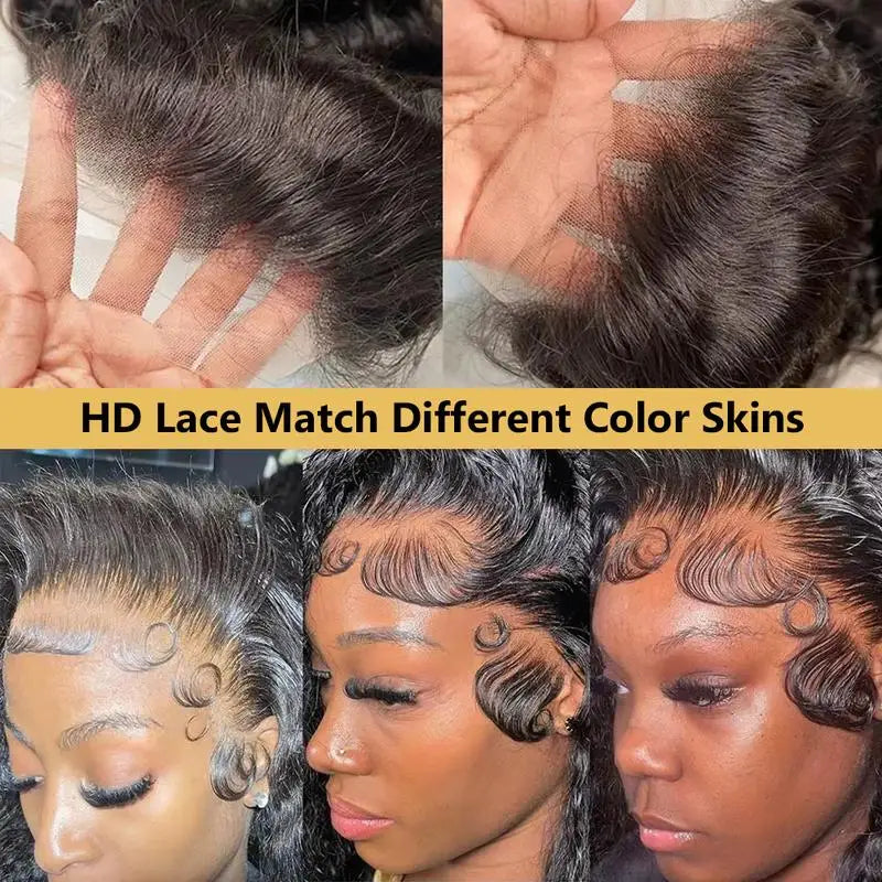 Natural Black Straight Lace Front Human Hair