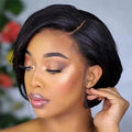 Side Part Pixie Cut Human Hair Wigs