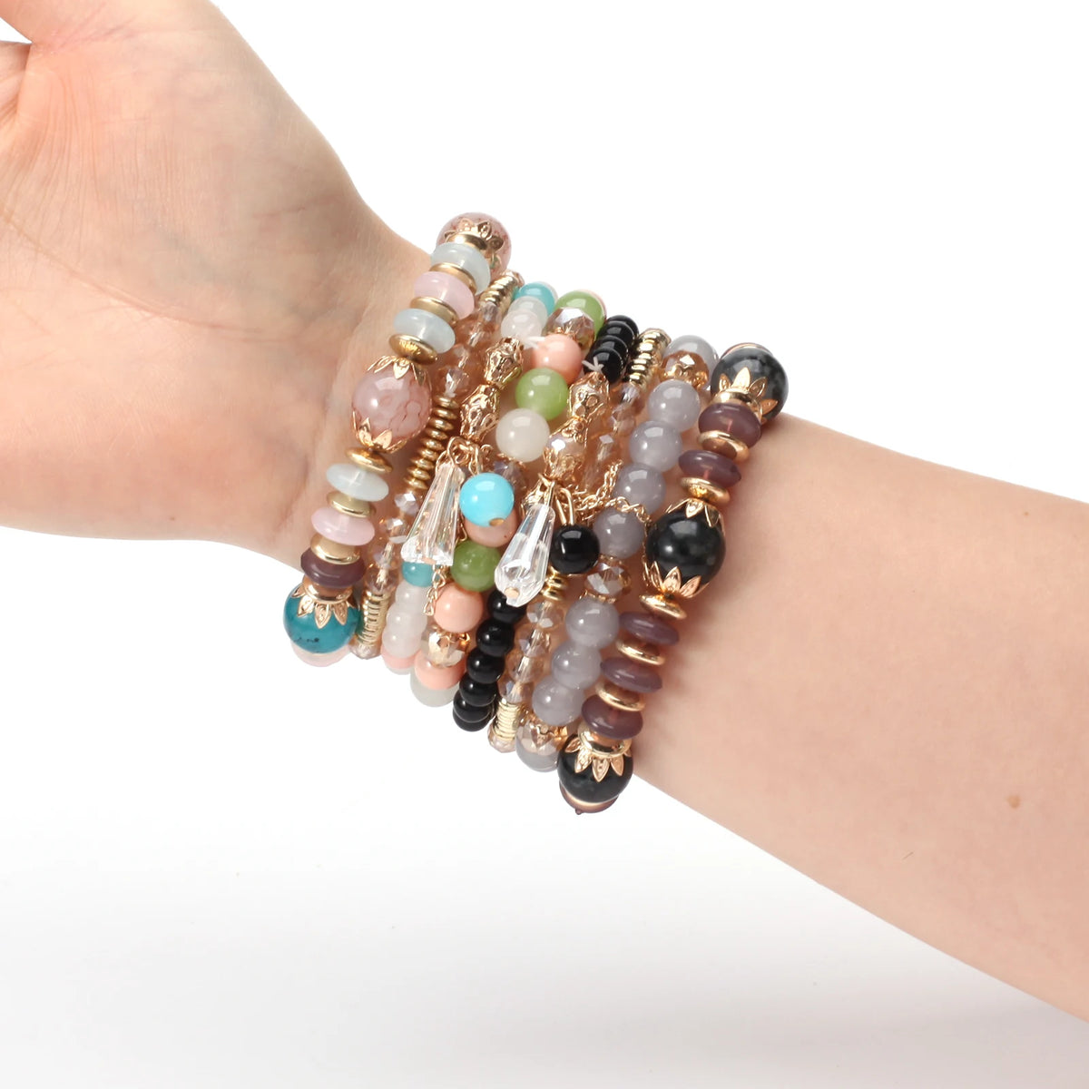 Bohemian Stackable Bead Bracelets