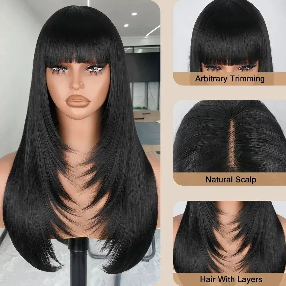 99J Burgundy Red Layered Lace Front Wig