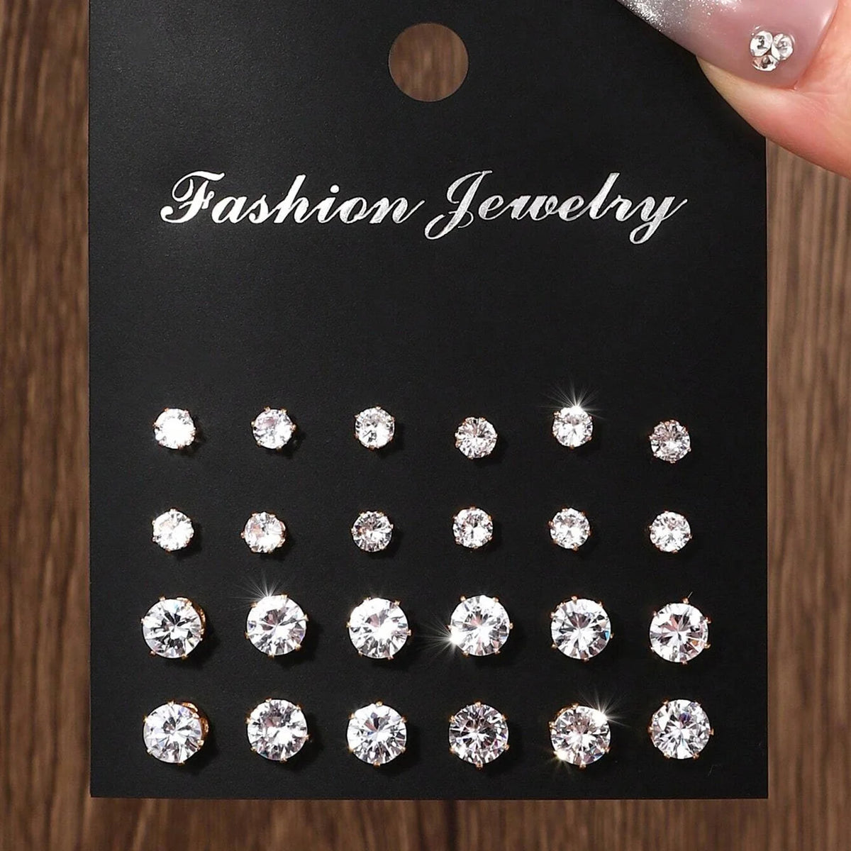 12 Pairs Of Luxurious, Simple, Shiny,