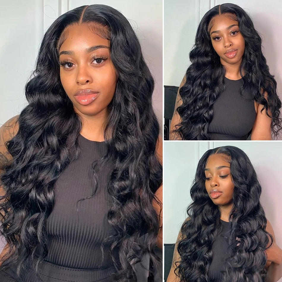 13X6 HD Transparent Lace Front Human Hair Wigs