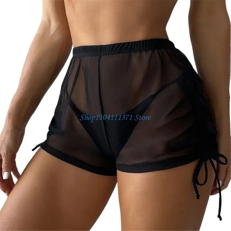 Womens Swim Shorts Solid Color