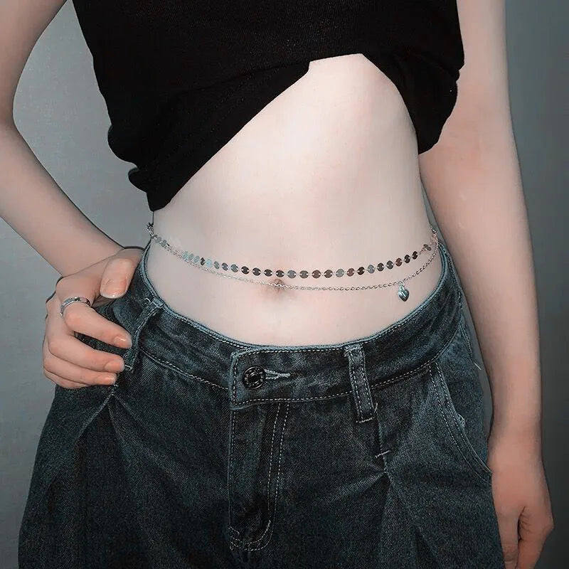 Fashion Simple Double Layer Bead Chain