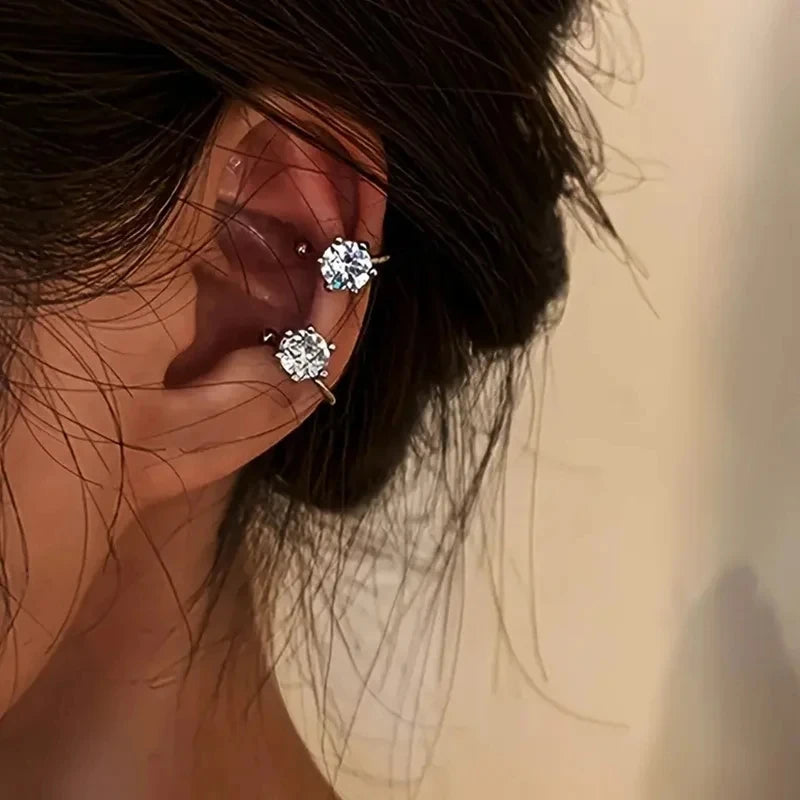 2Pc New Shiny Zircon Clip