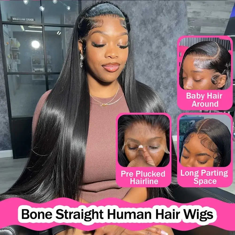 32Inch Straight Human Hair Wigs