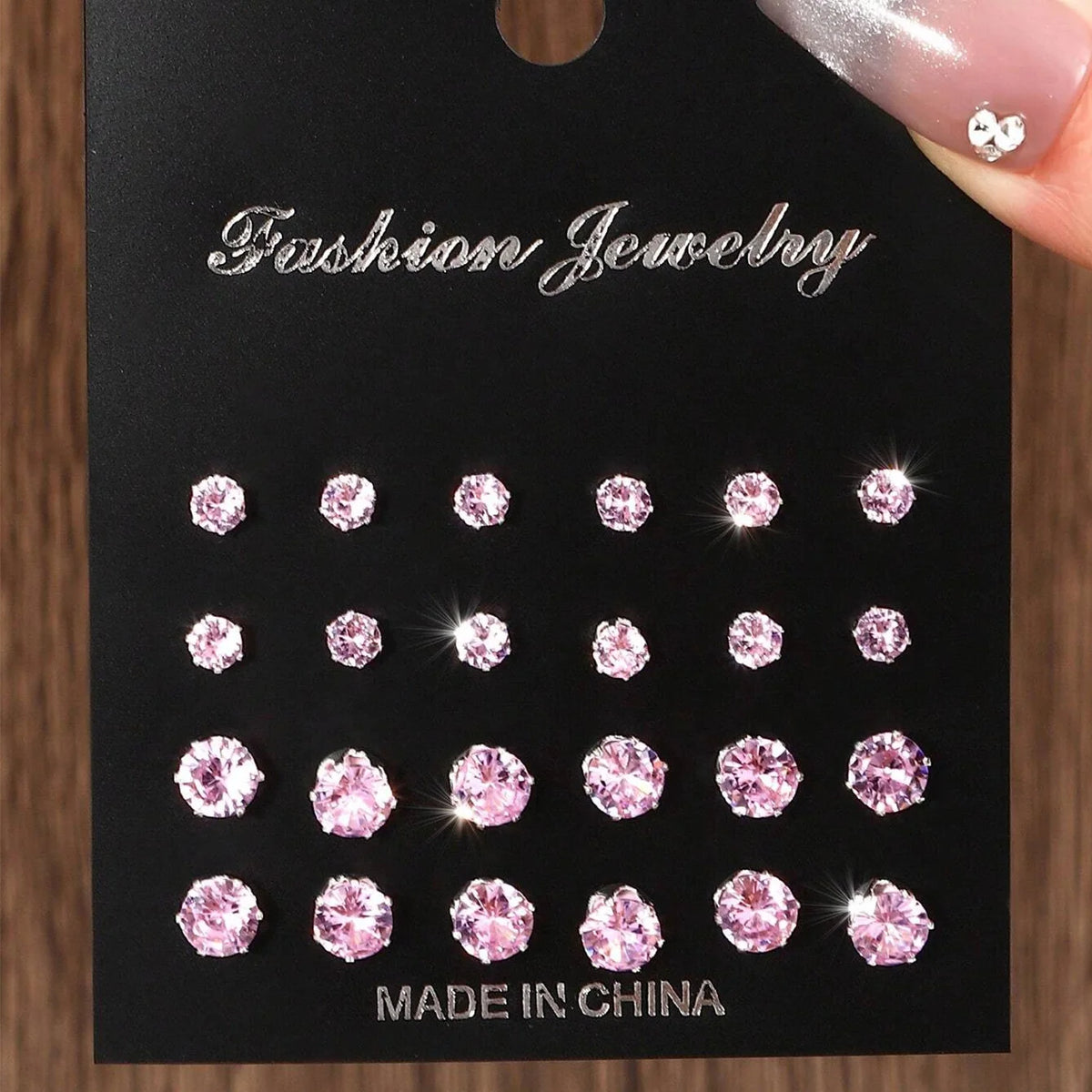 12 Pairs Of Luxurious, Simple, Shiny,