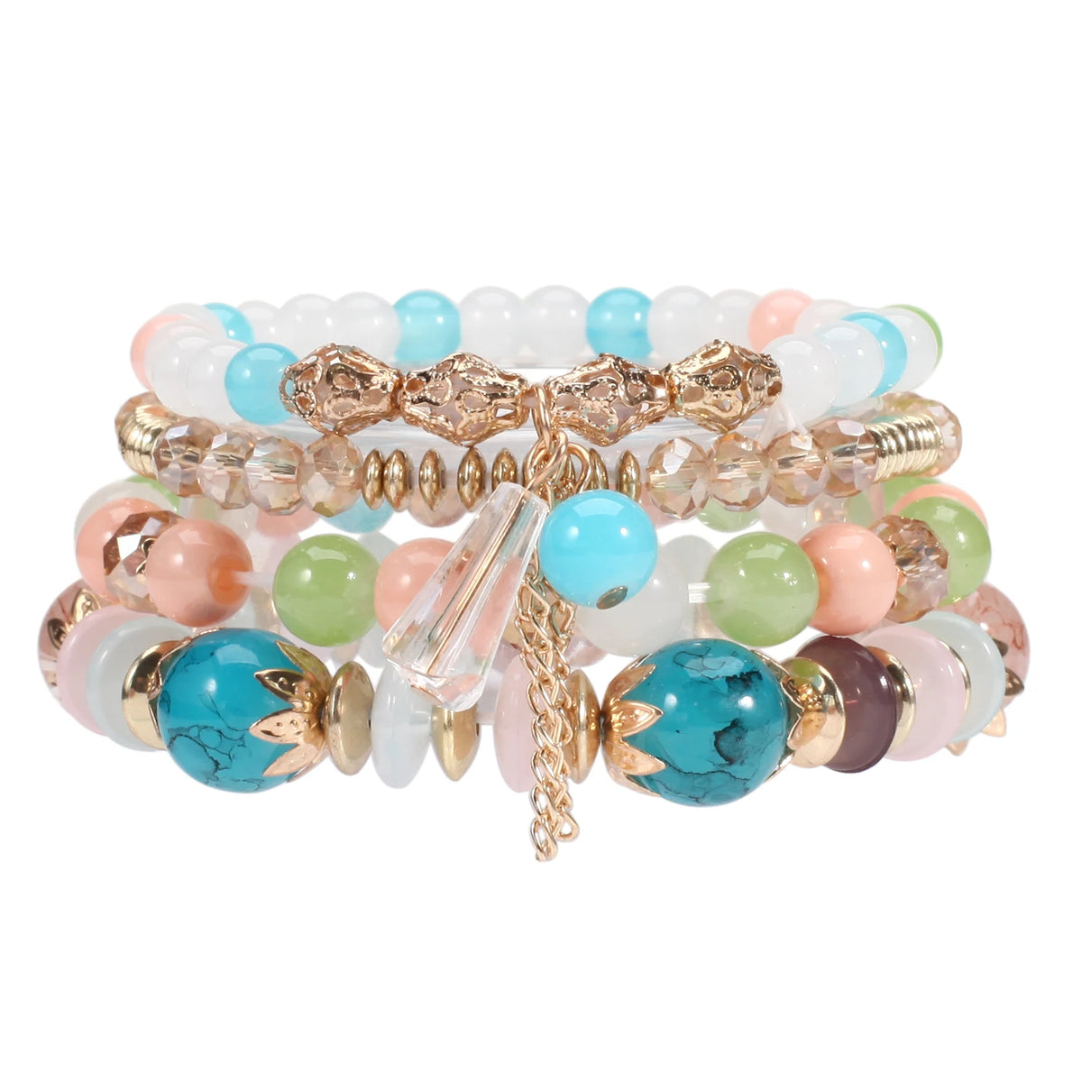 Bohemian Stackable Bead Bracelets