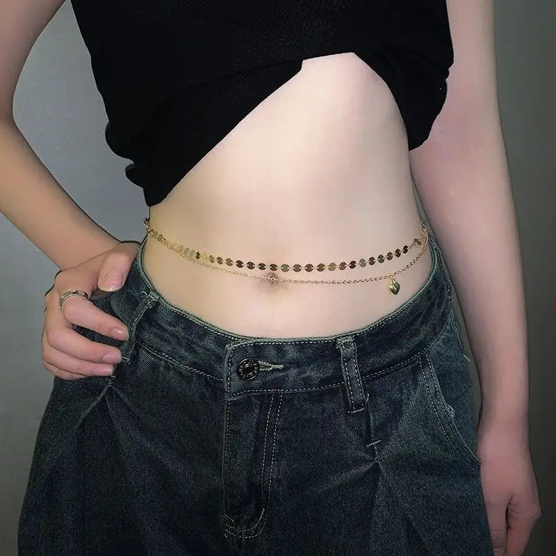 Fashion Simple Double Layer Bead Chain