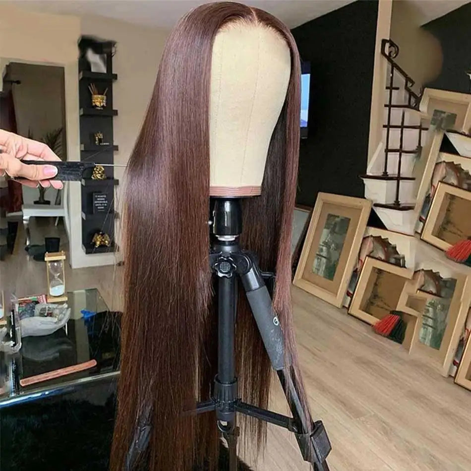 Brown Colored 13x6 Lace Front Human Hair