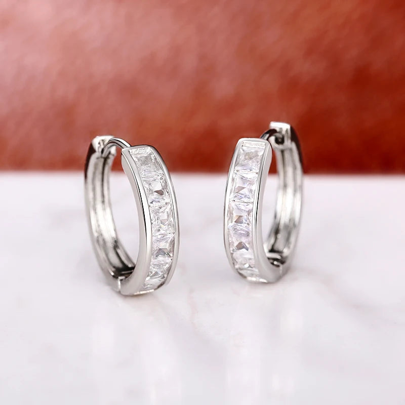 Huitan Hoop Earrings with Princess