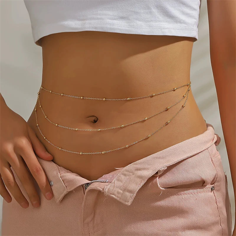 Multilayer Beads Chain Waist