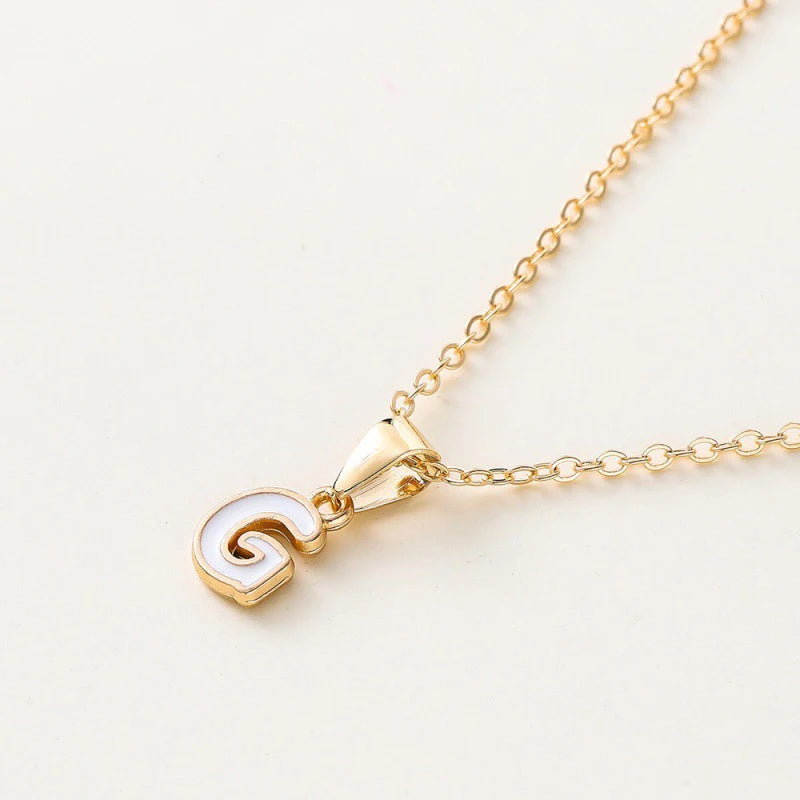 Name Initial Necklace For Women