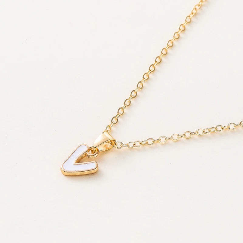 Name Initial Necklace For Women