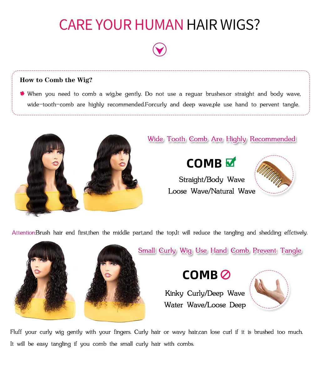 Human Hair Wigs 13x4 Deep Wave