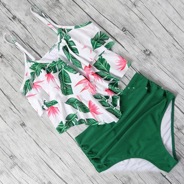 Swimwear Ruffles Women Suits