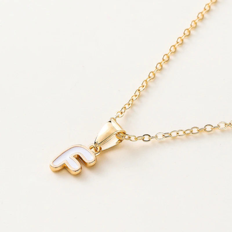 Name Initial Necklace For Women